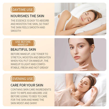Rice Raw Pulp Face Toner Moisturizing Water Brightening Lifting Deep Facial Cleanser for Young Glowy Korean Skin Care