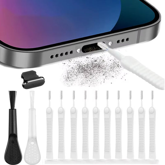 13PCS Mobile Phone Speaker Dust Removal Cleaner Tool Kit for Iphone 14 13 Pro Max Earphones Charge Port Dustproof Cleaning Brush