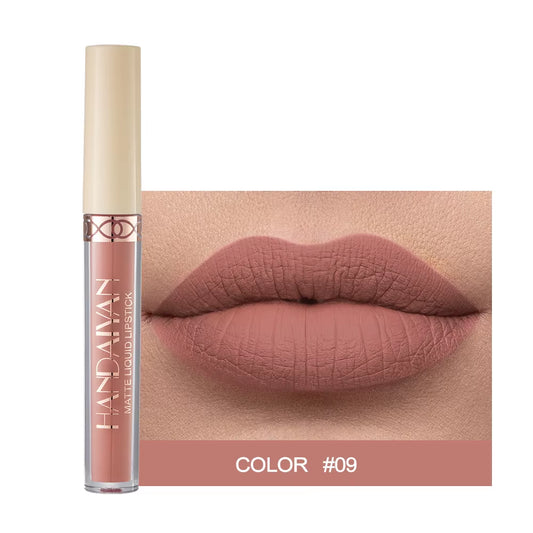 Matte Velvet 12-Color Lip Gloss Liquid Lipstick - Long-Lasting, Waterproof Lip Tint