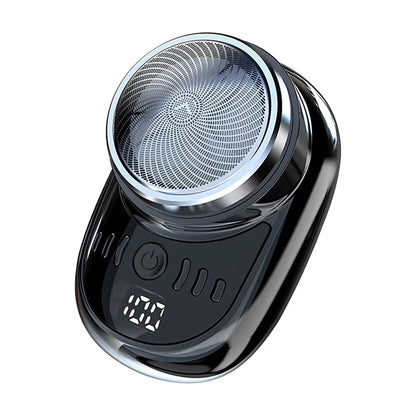 Men Face Beard Trimmer USB Charging Rechargeable Shaver with Digital Display Shaving Face Beard Razor Pocket Size Car Home Razor