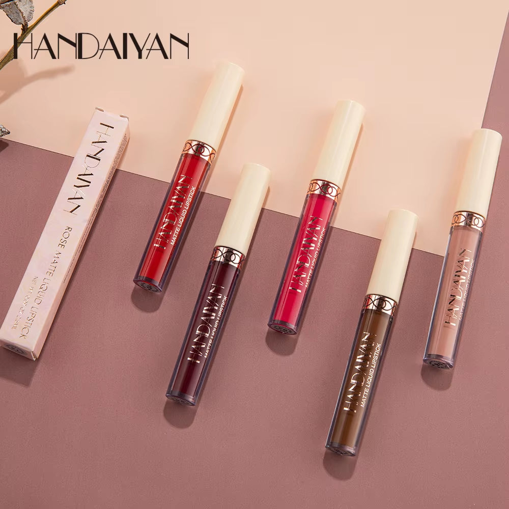 Matte Velvet 12-Color Lip Gloss Liquid Lipstick - Long-Lasting, Waterproof Lip Tint