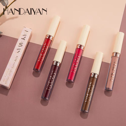 Matte Velvet 12-Color Lip Gloss Liquid Lipstick - Long-Lasting, Waterproof Lip Tint