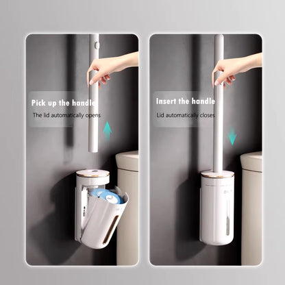 Disposable Toilet Brush Wallmounted Toilet Cleaner Replacement Head Cleaning Tool Toilet Brush WC Kit Bathroom Accessories