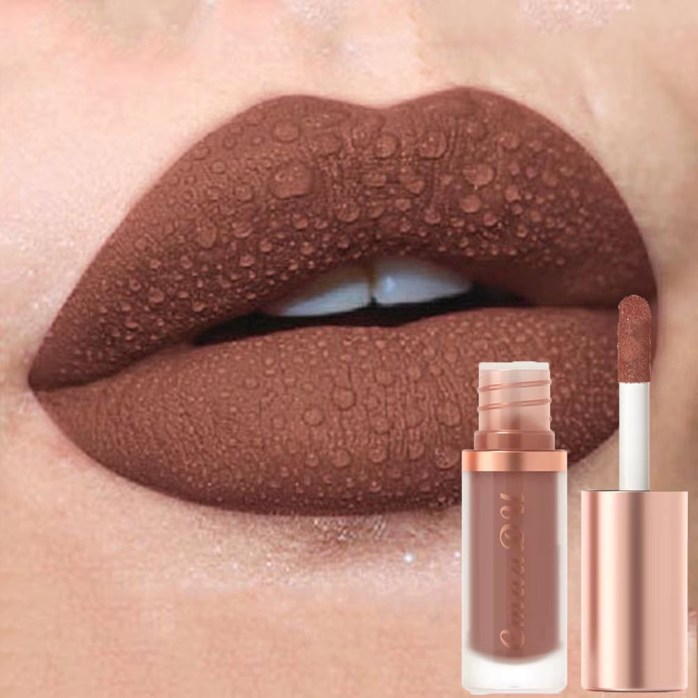 1Pcs Waterproof Matte Velvet Lip Glaze Moisturizing Long Lasting Non-Stick Cup Not Easy to Fade Lip Gloss Lipstick Makeup