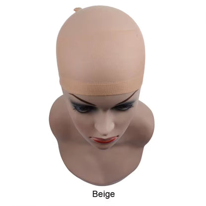 2 Pcs/ Pack Wig Caps Hair Nets Weave Hairnets Wig Nets Stretch Mesh Caps Stocking Caps for Making Wigs Free Size