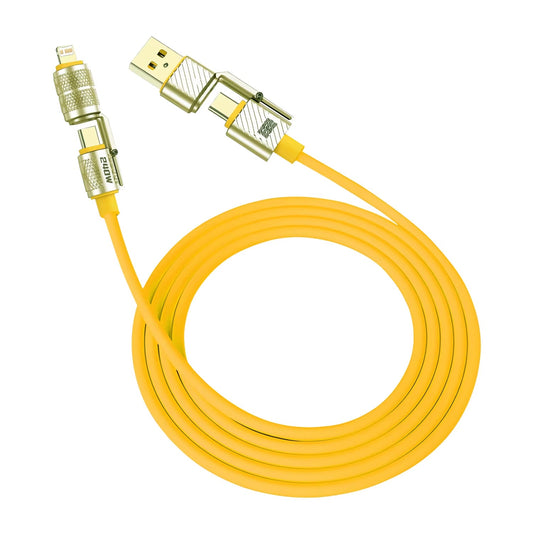 4-In-1 Kirsite Cable 240W Super Fast Charging Multiple Functions for Iphone8-16 Proma Ipad Notebook Tablet Mobile Phone Samsung