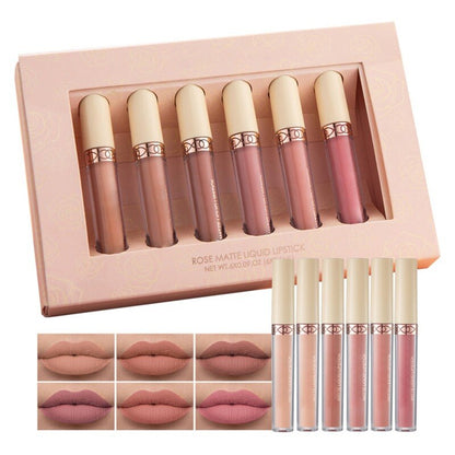Velvet Matte Lip Gloss 6 Pcs Set