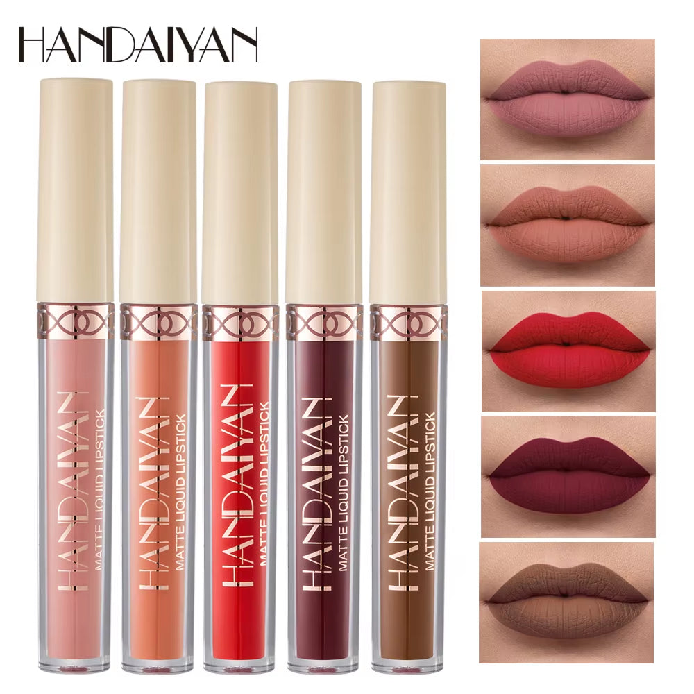 Matte Velvet 12-Color Lip Gloss Liquid Lipstick - Long-Lasting, Waterproof Lip Tint