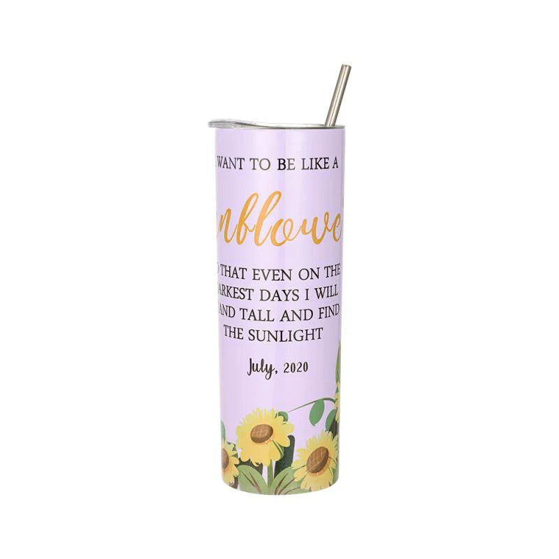 20oz Stainless Steel Tumbler - Glossy Purple