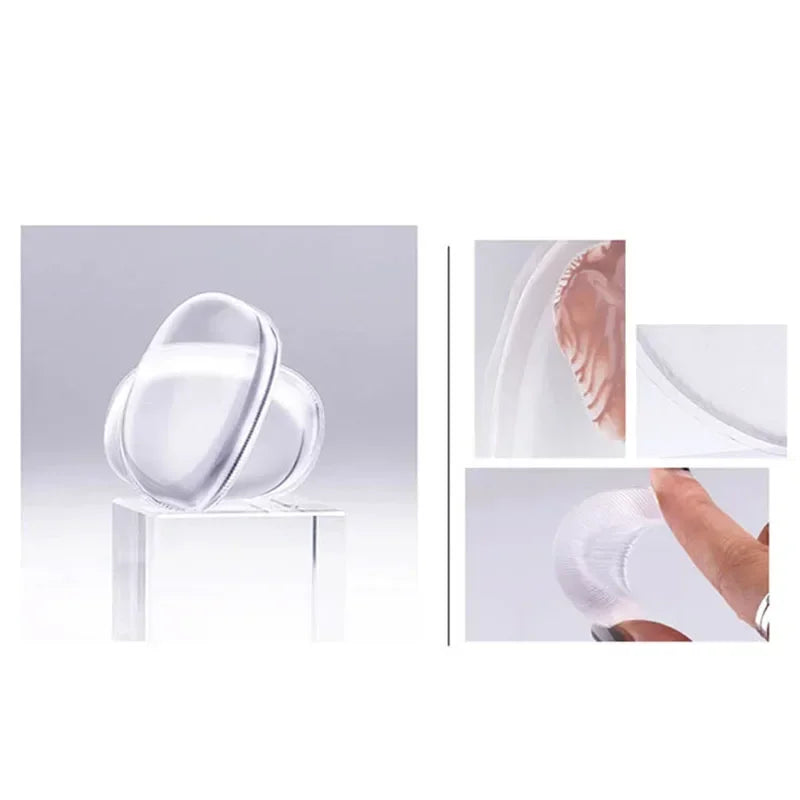 2024 New 1Pc Cosmetic Supplies Makeup Silisponge Blender Silicone Sponge Puff for Liquid Foundation BB Cream Kawaii Makeup