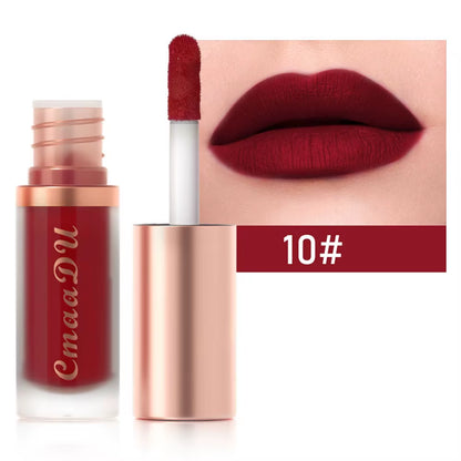 1Pcs Waterproof Matte Velvet Lip Glaze Moisturizing Long Lasting Non-Stick Cup Not Easy to Fade Lip Gloss Lipstick Makeup