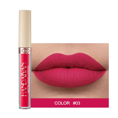 Matte Velvet 12-Color Lip Gloss Liquid Lipstick - Long-Lasting, Waterproof Lip Tint