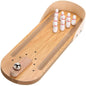 Table Top Mini Bowling Game Wooden Board Arcade Shooting Office Desk Stress Relief Finger Toys Fun Gifts for Men Women Kids
