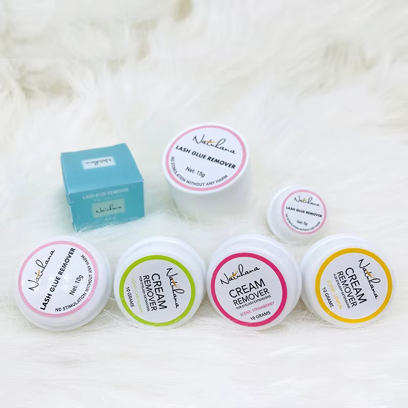 NATUHANA Eyelash Glue Remover Quick Unloading Adhesive Professional Cream Remover for Eyeslashes De Pestaña Makeup Tools