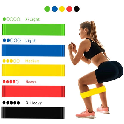 Yoga Resistance Rubber Bands for Fitness 5 Level Workout Elastic Bands Expander Pilates Sports Training Crossfit Gym Equipment