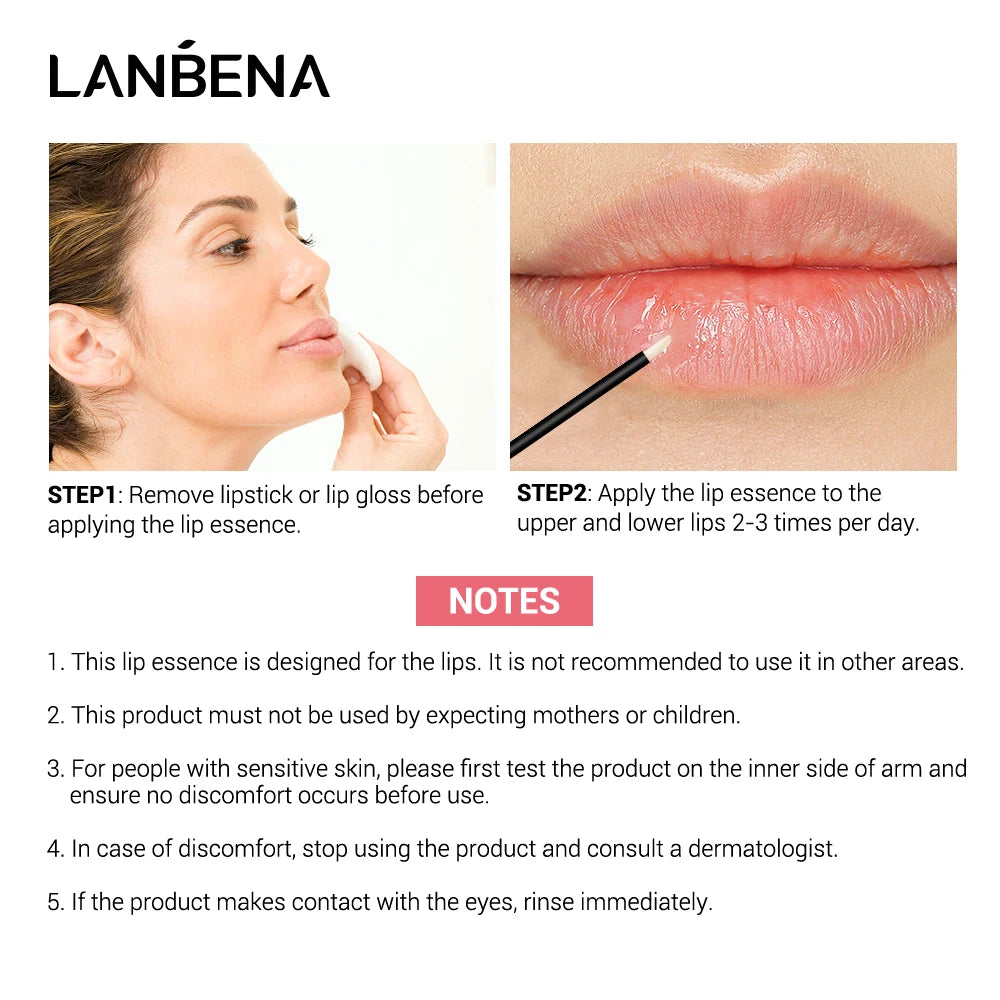 Lsoflavone Lip Care Serum Plumper Lip Gloss Repairing Moisturizing Liquid Reduce Fine Lines Increase Lip Elasticity 4ML