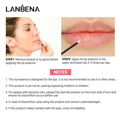 Lsoflavone Lip Care Serum Plumper Lip Gloss Repairing Moisturizing Liquid Reduce Fine Lines Increase Lip Elasticity 4ML