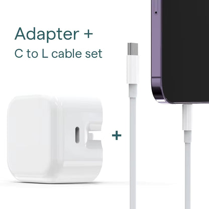 9V 2.22A Foldable UK 3Pins Plug PD 20W Travel Charger USB-C Charger Adapter Fast Charging Cube Wall Charger for Phone 15 14 13 12 11 10 and Samsung  type c