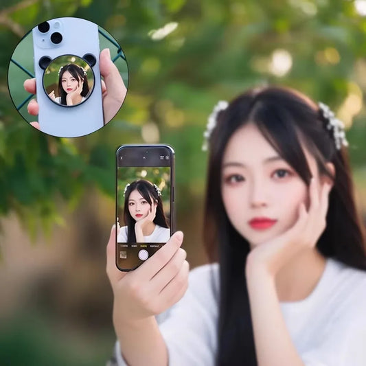 For Apple Magsafe Magnetic Phone Selfie Mirror Phone Back Camera Wide Angle Video Magnet Selfie Mirrors for Iphone 16 15 14 13