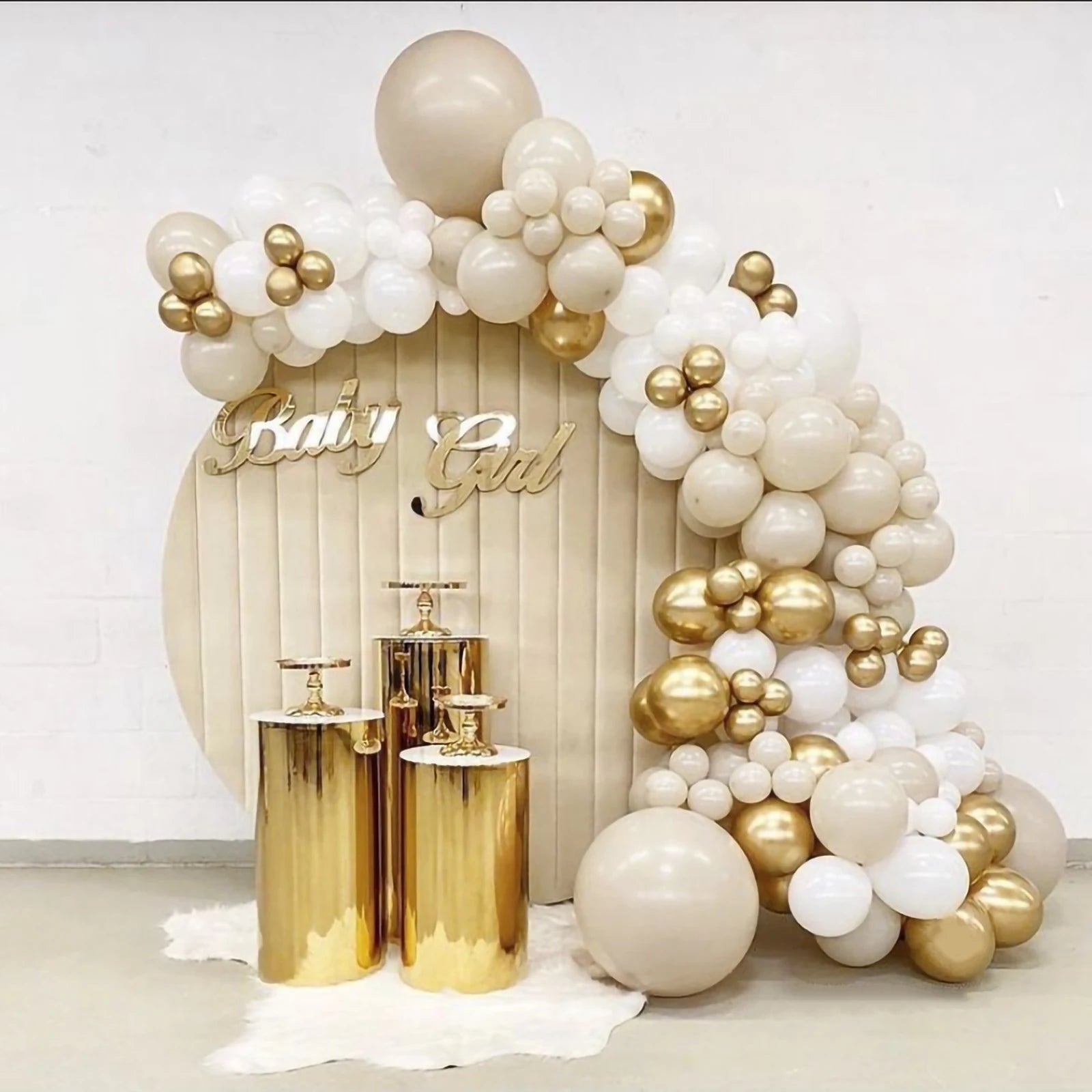 Apricot Coffee Brown Balloon Garland Arch Kit Wedding Birthday Party Decoration Kids Latex Balloon Globos Baby Shower Decor