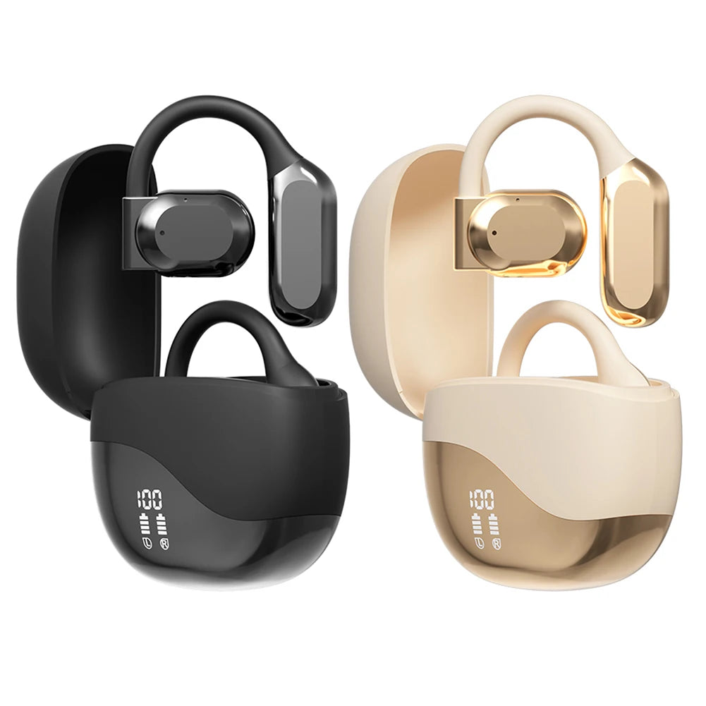 M62 Smart Translator Earbuds Bone Conduction Real Time Bluetooth-Compatible 5.4 Two-Way Voice Translator Translator Headset