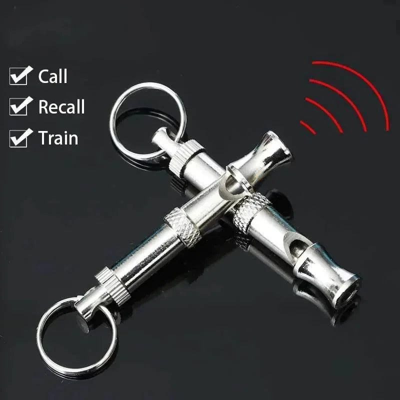 Ultrasonic Training Dog Training Whistle Stop Barking Device Flute Silent Whistle Control Tool Puppy Train Keychain Pet Supplies