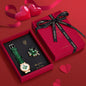 New LUCKY FOX Women'S 2PC Gift Box Set Simple and High End Brooch Clover Hollowed Out Quartz Wristwatch Holiday Gift Relojes