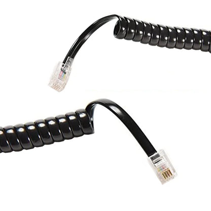 RJ9 4P4C Telephone Accessory Phone Cord Landline Uncoiled Coiled Landline Telephone Handset Cord Line RJ11 RJ22 Cable 2M/3M