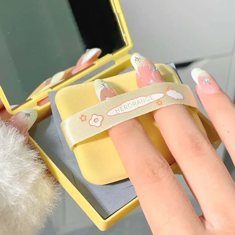 100Pcs/Box Face Oil Blotting Paper Portable Makeup Puff Matting Wipes Oil Control Oil-Absorbing Face Cleaning Tools with Mirror