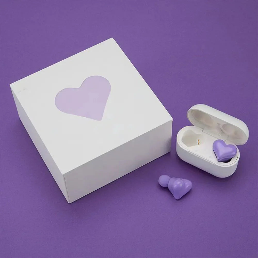 New Original Bluetooth Wireless Headphones Heart Shaped Earphones Woman Earphone High Quality Heart Earbuds Girl Gift