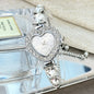 New Fashion Heart-Shaped Ribbon-Strap Flower Watch for Women with Adjustable Bracelet Quartz Wristwatches Reloj Mujer