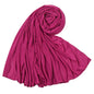 Hot Muslim Fashion Woman Soft Hijabs Scarf Shawl Plain Cotton Jersey Scarves Turban Women Long Shawls Head Wrap Headband Abaya