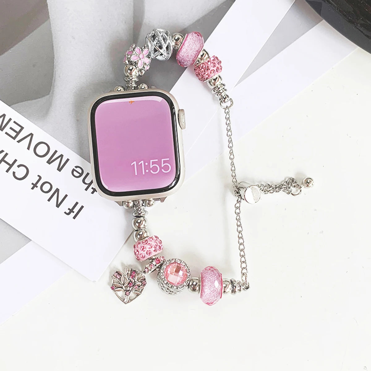 Jewelry Strap for  Watch 10 Band 46Mm 42Mm 41Mm 45Mm 44Mm 38/40Mm Women Bling Metal Bracelet Iwatch Series 9 8 7 6 SE Ultra