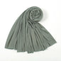 Hot Muslim Fashion Woman Soft Hijabs Scarf Shawl Plain Cotton Jersey Scarves Turban Women Long Shawls Head Wrap Headband Abaya