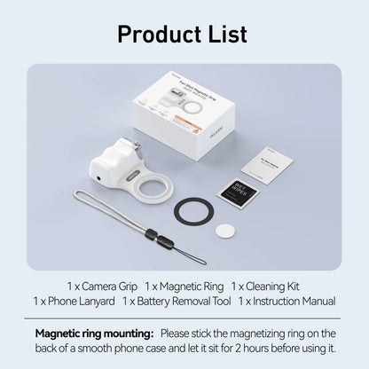 Phone Camera Shoot Hand Grip Magnetic Smart Phone Holder Shooting Aid Remote Control Handle for Iphone Android Phone