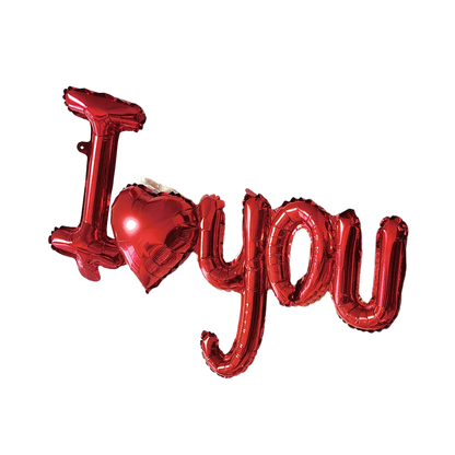 I Love You Red Heart Letter Balloons Foil Globos Valentines Day Wedding Decorations Bridal Shower Party Anniversary Supplies ﻿