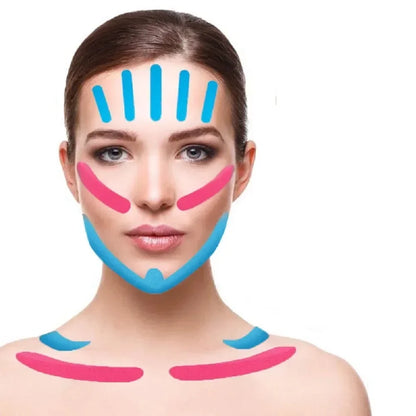 2.5CM X 5M Kinesiology Tape for Face V Line Neck Eyes Lifting Wrinkle Remover Sticker Tape Facial Skin Care Tool Elastic Bandage