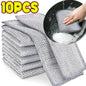 1-20PCS Magic Cleaning Cloth Thickened Double -Sided Metal Steel Wire Rags Kitchen Dish Pot Washdishing Cloths Towel Clean Tools