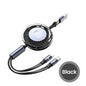 Olaf 120W Retractable USB C Cable Fast Charging USB A/Type C to Type C /IOS Cable for Iphone 15 14 13 Pro Max Huawei Xiaomi
