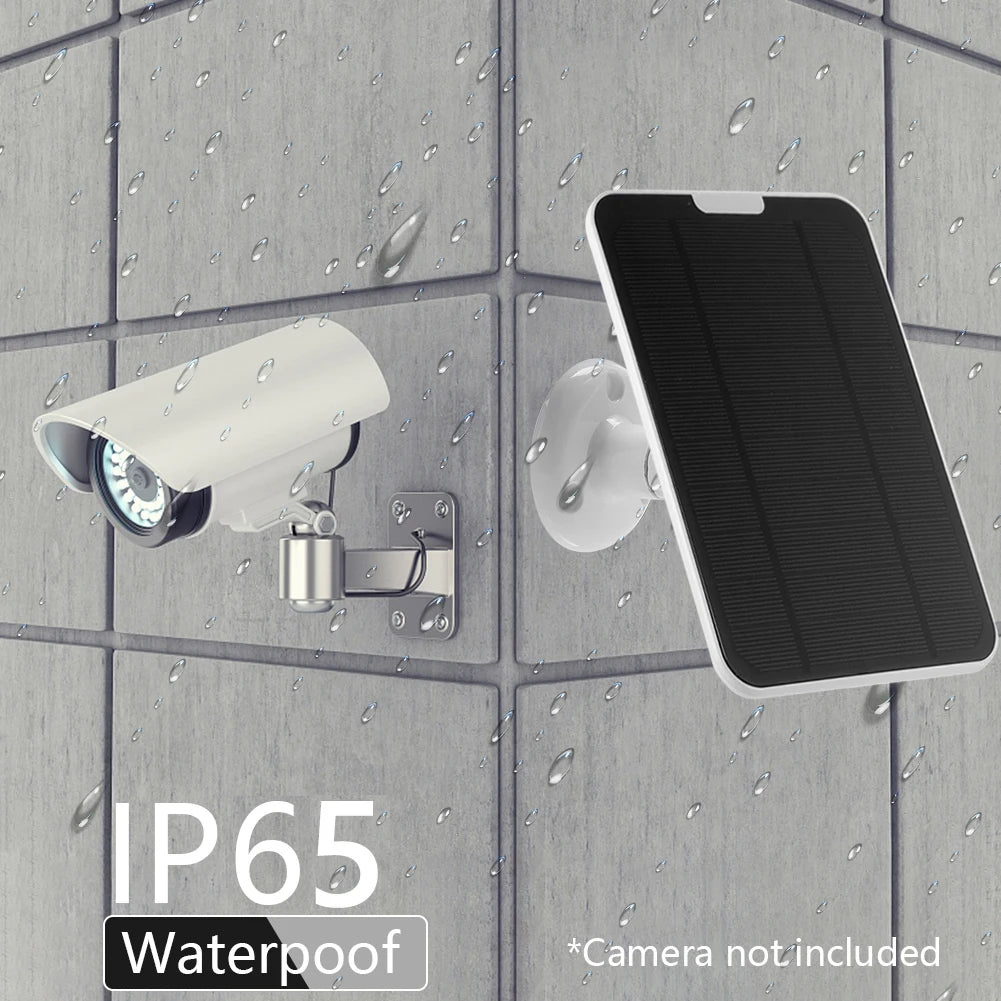 10W 5V Waterproof Solar Panels Micro USB Charger Solar Panels Kit with 3 Meters Cable PET with Mounting Bracket for Mobile Phone
