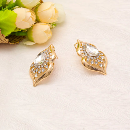 Fashion Dubai Jewelry Sets for Women Gold Color Zircon Necklace Earrings Bracelet Ring Wedding Bridal Party Accessories