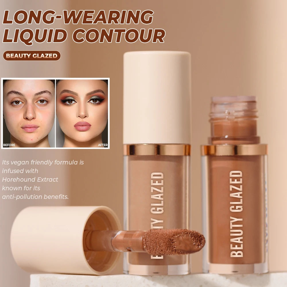 2025  2 Color Liquid Contouring to Enhance the Facial Contour,Waterproof ,Matte,V-Face Shaping Contour Face Makeup