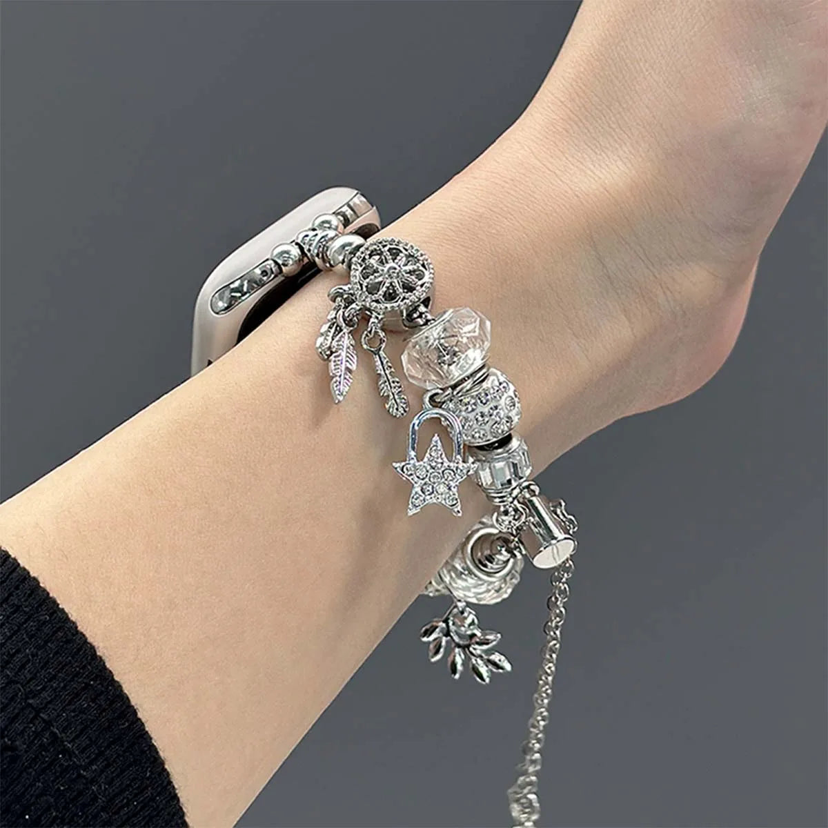 Jewelry Strap for  Watch 10 Band 46Mm 42Mm 41Mm 45Mm 44Mm 38/40Mm Women Bling Metal Bracelet Iwatch Series 9 8 7 6 SE Ultra