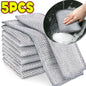 1-20PCS Magic Cleaning Cloth Thickened Double -Sided Metal Steel Wire Rags Kitchen Dish Pot Washdishing Cloths Towel Clean Tools