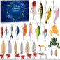 Advent Calendar Fishing Christmas Countdown - 24 Days Fishing Lures Set for Fisher Adult Men Teen Boys - 2025 Xmas Surprise Gift
