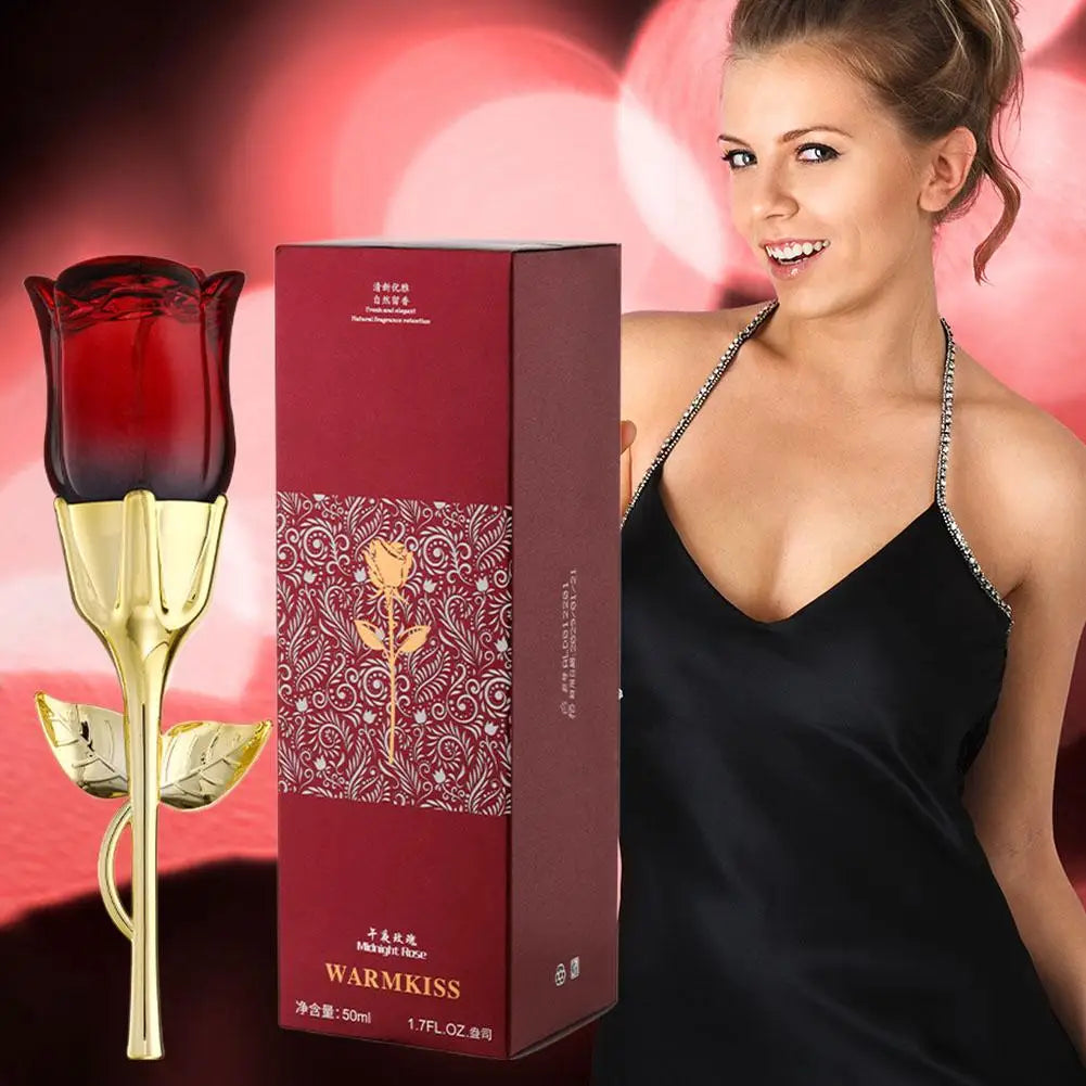 Rose Pheromone Perfume Long-Lasting Floral Scent Body Spray for Women Enhance Elegance Charm Perfect for Daily Wear and Dating