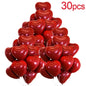 Valentine 50/10Pcs Red Heart Balloons Inflatable Latex Balloon for Valentine’S Day Wedding Party Anniversary Decoration Supplies
