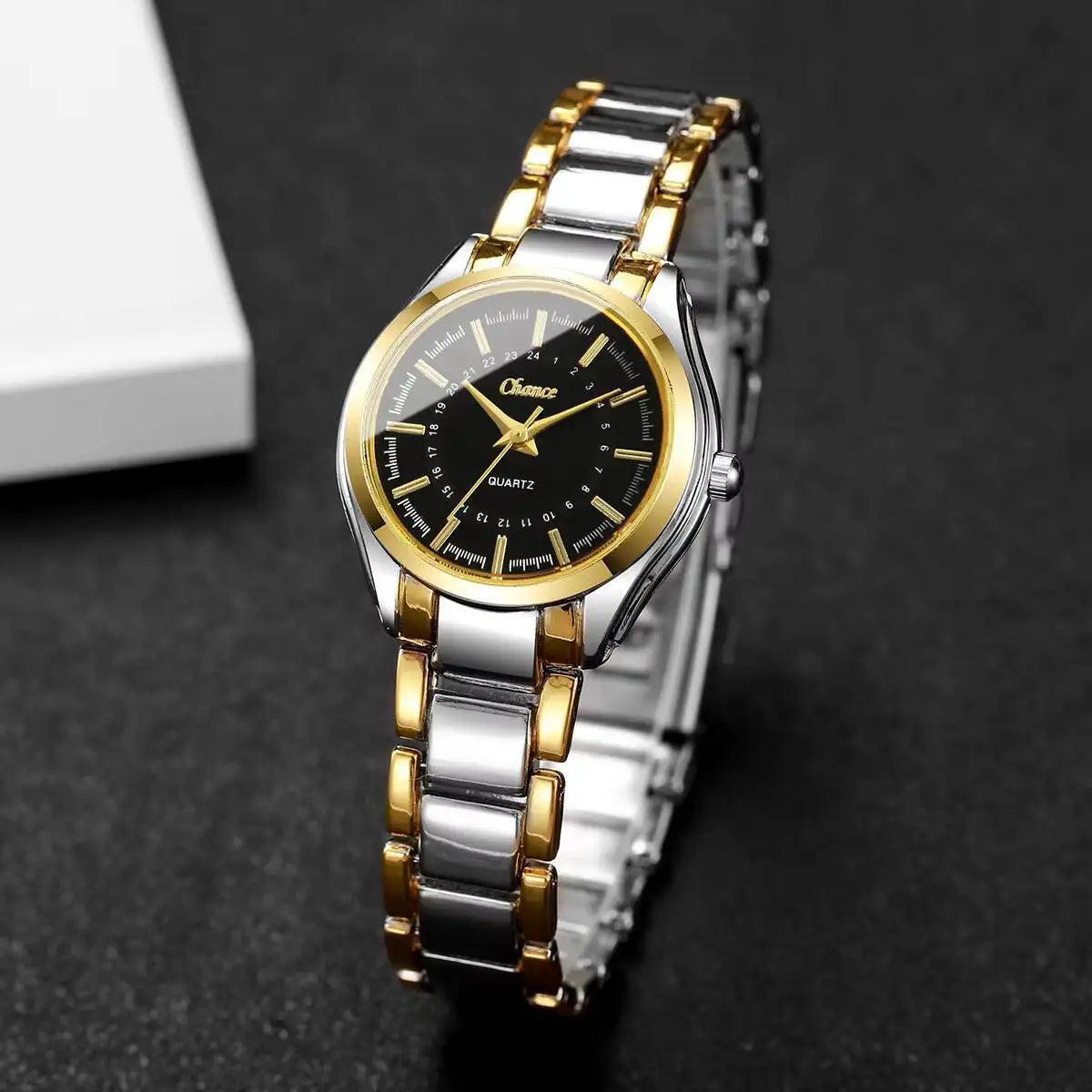 4PCS Fashion Women Watches Bracelets Set Luxury Analog Quartz Wristwatch Reloj Mujer（Without Box）