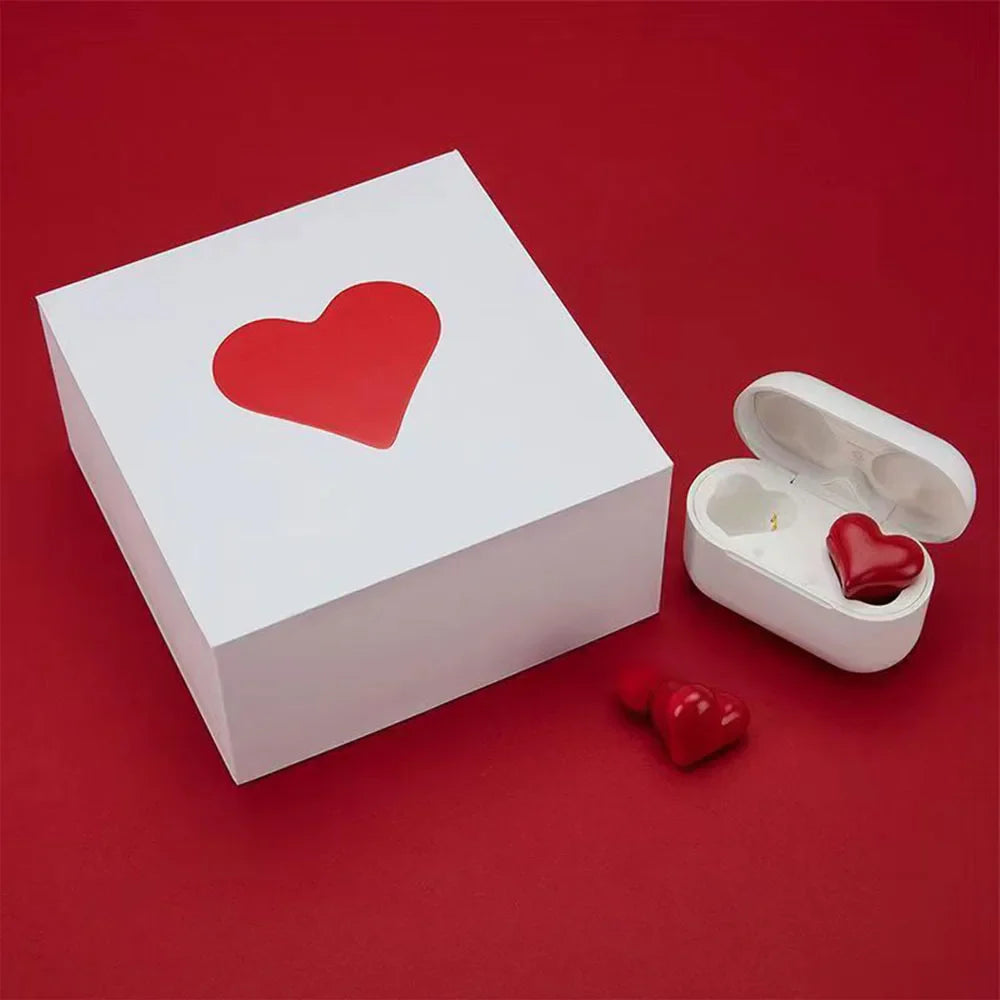 New Original Bluetooth Wireless Headphones Heart Shaped Earphones Woman Earphone High Quality Heart Earbuds Girl Gift