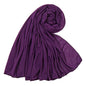 Hot Muslim Fashion Woman Soft Hijabs Scarf Shawl Plain Cotton Jersey Scarves Turban Women Long Shawls Head Wrap Headband Abaya